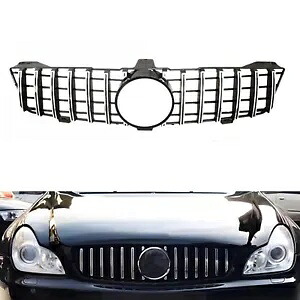 フロントバンパーグリル メルセデスベンツ CLS クラス W219 2008-2010 2009 シルバー- Front bumper grille for Mercedes Benz CLS-Class W219 2008-2010 2009 silver- 【並行輸入品】