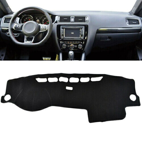 VW ジェッタヴェント MK6 2011-18 車のダッシュボードカバーマットブラック- For VW Jetta Vento MK6 2011-18 car dashboard cover mat black- 【並行輸入品】
