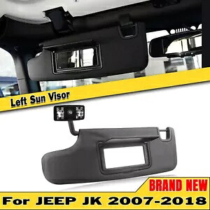 ジープラングラー JK 2007-2018 フロント左日焼け止め日焼け止めブラック 1 個- For Jeep Wrangler JK 2007-2018 Front Left Sunscreen Sunscreen Black 1PC- 【並行輸入品】
