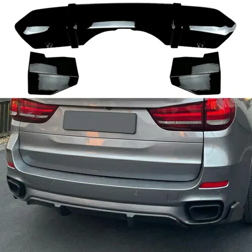 BMW X5 F15 M スポーツ 2014-2018 2015 車のリアバンパーディフューザースポイラーリップ- For BMW X5 F15 M Sport 2014-2018 2015 car rear bumper diffuser spoiler lip- 【並行輸入品】