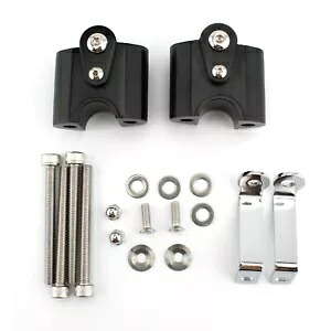 BMW R 18 クラシックオートバイハンドルバーライザー取付クランプアダプター黒新- For BMW R 18 classic motorcycle handlebar riser mounting clamps adapter black new- 【並行輸入品】