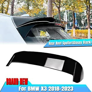ルーフ リア スポイラー BMW X3 G01 2018-2024 用 X3M ボディキットではありません シャイニーブラック- Roof rear spoiler for BMW X3 G01 2018-2024 not X3M body kit shiny black- 【並行輸入品】