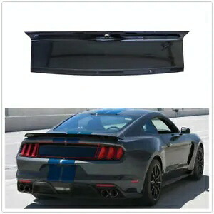 フォードマスタング 2015-2023 2016 2017 車のトランクフラッププレート装飾黒- For Ford Mustang 2015-2023 2016 2017 Car Trunk Flap Plate Decor Black- 【並行輸入品】