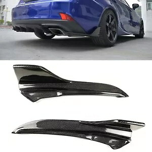 XUS IS300 IS350 ベース車のリアバンパーサイドコーナースポイラーブラック 2x- For XUS IS300 IS350 base car rear bumper side corner spoiler black 2x- 【並行輸入品】