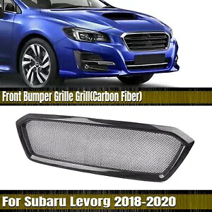 カーボンファイバーフロントバンパーグリッドラジエーターグリルスバルレヴォーグ 2018-2020 2019- Carbon fiber front bumper grid radiator grille for SUBARU Levorg 2018-2020 2019- 【並行輸入品】