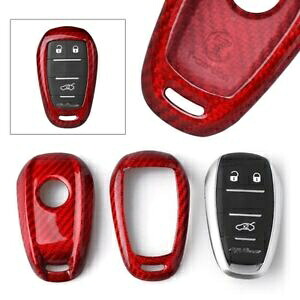 車のレッドカーボンファイバースマートケースキー装飾カバーアルファロメオ用- Car Red Carbon Fiber Smart Case Key Decor Cover For Alfa Romeo- 【並行輸入品】