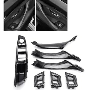 ドアプルハンドル装飾ウィンドウスイッチカバー 5 シリーズ BMW F10 F18 2010-2017 用- Door pull handle decor window switch cover for 5 Series BMW F10 F18 2010-2017- 【並行輸入品】