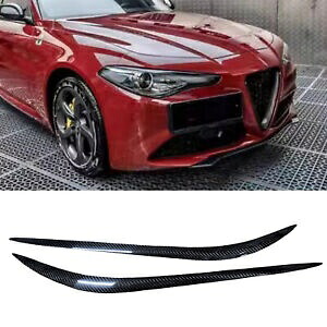 アルファロメオ ジュリア 4 ドア 2015-18 2016 用ヘッドライト眉毛トリム- Headlights eyebrow trim for Alfa Romeo Giulia 4-Door 2015-18 2016- 【並行輸入品】