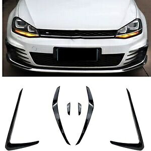 VW ゴルフ 7 GTI 2013 2014 2015-2016 フロントバンパーファンカバー黒- For VW Golf 7 GTI 2013 2014 2015-2016 front bumper fan cover black- 【並行輸入品】