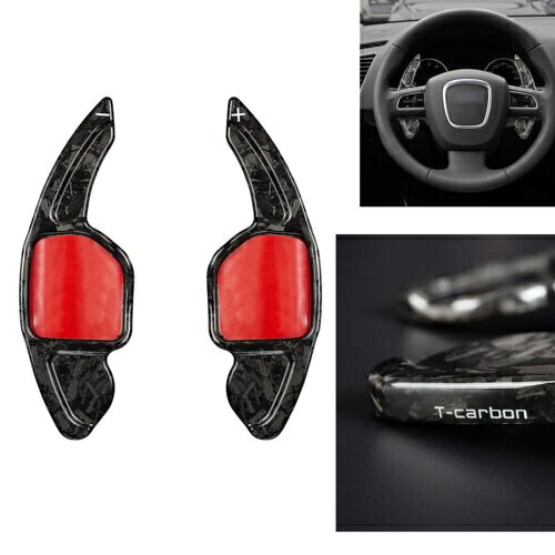 アウディ RS6 A4L A6L 内部ステアリングホイールシフトロッカー延長カーボンファイバー GMP- For Audi RS6 A4L A6L internal steering wheel shift rockers extension carbon fiber GMP- 【並行輸入品】