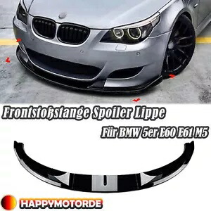 BMW 5 シリーズ E60 E61 M5 2005-2010 2009 車のフロントバンパースポイラーリップ黒- For BMW 5 Series E60 E61 M5 2005-2010 2009 car front bumper spoiler lip black- 【並行輸入品】