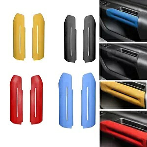 ブルー車室内ドアサイドハンドルアームレストカバーフォードマスタング 2015-20 レザー- Blue Car Interior Door Side Handle Armrest Cover for Ford Mustang 2015-20 Leather- 【並行輸入品】