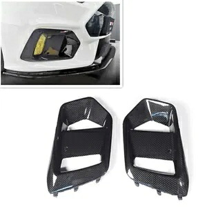 フォグランプカバーベゼル フォード フォーカス RS 2015-2018 2016 ブラック- Fog Lights Cover Bezel for Ford Focus RS 2015-2018 2016 Black- 【並行輸入品】
