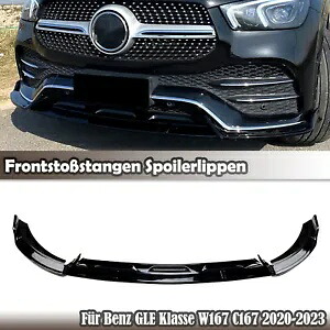 ベンツ GLE クラス W167 GLE350 GLE450 2020-23 フロントエプロンスポイラーリップブラック- For Benz GLE class W167 GLE350 GLE450 2020-23 front apron spoiler lip black- 【並行輸入品】