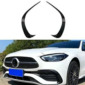 ベンツ C クラス W206 2022+ フロントバンパーサイドスポイラートリムカーボンファイバースタイル- For Benz C-Class W206 2022+ Front Bumper Side Spoiler Trim Carbon Fiber Style- 【並行輸入品】