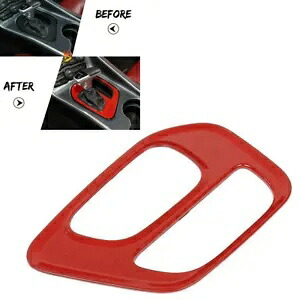 車のインテリアパネル装飾プレートダッジチャレンジャー 2015-2023 レッド- Car Interior Panel Decorative Plate For Dodge Challenger 2015-2023 Red- 【並行輸入品】