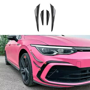 VW ゴルフ MK8 GTI Rline 2022-2024 フロントバンパーサイドスポイラーフィン向き- For VW Golf MK8 GTI Rline 2022-2024 front bumper side spoiler fins facing- 【並行輸入品】