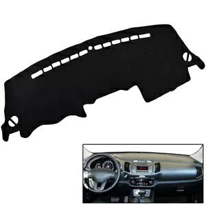 起亜 Sportage R 2011-2015 車のダッシュボードカバーマットブラック- For Kia Sportage R 2011-2015 Car Dashboard Cover Mat Black- 【並行輸入品】