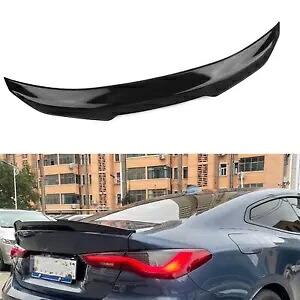 2021-2024 BMW G22 4 シリーズ 430i M4 PSM リアスポイラーウイングリップ光沢のある黒- For 2021-2024 BMW G22 4 Series 430i M4 PSM rear spoiler wing lip glossy black- 【並行輸入品】