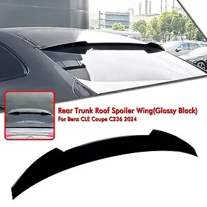 トランクルーフスポイラーリアウイングベンツ CLE クーペ C236 AMG 2024 + ブラック- Trunk roof spoiler rear wing for Benz CLE Coupe C236 AMG 2024 + black- 【並行輸入品】