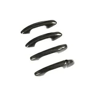 2018 ベンツ C/E CLA C クラス W204 ドアハンドルカバー 4 個ブラック- For 2018 Benz C/E CLA C-Class W204 Door Handle Cover 4 PCS Black- 【並行輸入品】