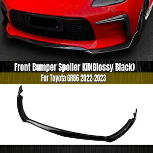 トヨタ GR86 2022-2023 車のフロントバンパースポイラースプリッターリップブラック- For Toyota GR86 2022-2023 car front bumper spoiler splitter lip black- 【並行輸入品】