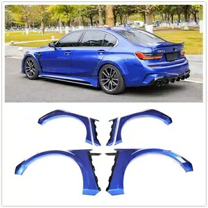 2019-2020 BMW G20 G28 330i M340i M スポーツカーホイールフェンダーフレアブルー新 4X- For 2019-2020 BMW G20 G28 330i M340i M Sport Car Wheel Fender Flares Blue New 4X- 【並行輸入品】