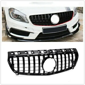 メルセデスベンツ A クラス W176 2013-2015 フロントバンパーグリルラジエーターグリル- For Mercedes Benz A-Class W176 2013-2015 front bumper grille radiator grille- 【並行輸入品】