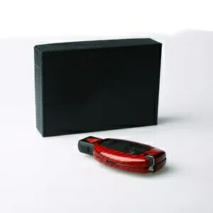 赤い車のスマートキー装飾カバーメルセデスベンツ C クラスカーボンファイバー- Red Car Smart Key Decor Cover For Mercedes Benz C Class Carbon Fiber- 【並行輸入品】
