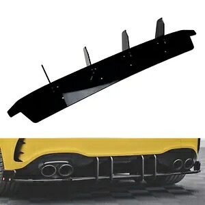 ベンツ A クラス W177 A45 AMG ブラックリアディフューザーリップシャークフィンスポイラー- For Benz A Class W177 A45 AMG Black Rear Diffuser Lip Shark Fin Spoiler- 【並行輸入品】