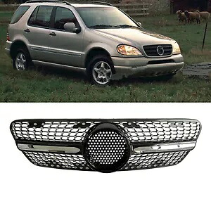 メルセデスベンツ ML クラス W163 1999-04 フロントバンパーグリッド換気グリル- For Mercedes Benz ML-Class W163 1999-04 front bumper grid ventilation grille- 【並行輸入品】
