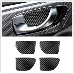 インフィニティ Q50 Q60 2014 2015-2020 カーボンファイバードアハンドルシェルカバー黒- For Infiniti Q50 Q60 2014 2015-2020 Carbon Fiber Door Handle Shell Cover Black- 【並行輸入品】
