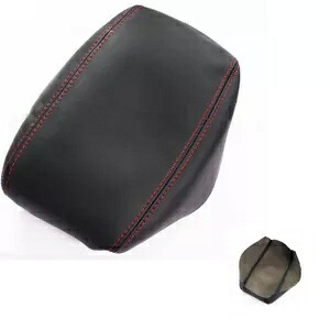 2012-2017 トヨタ カムリ レザー インテリア コンソール蓋アームレスト カバー ブラック- For 2012-2017 Toyota Camry Leather Interior Console Lid Armrest Cover Black- 【並行輸入品】