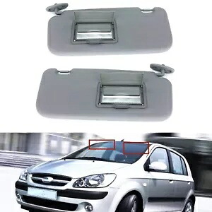 2002-2012 2003 2004 ヒュンダイ Getz 右 + 左サンバイザー日焼け防止グレー- For 2002-2012 2003 2004 Hyundai Getz right + left sun visor sun protection grey- 【並行輸入品】 41,470円