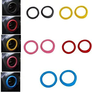 スバル BRZ トヨタ 86 2013-2020 車の空気出口カバーステッカー黒- For Subaru BRZ Toyota 86 2013-2020 car air outlet cover sticker black- 【並行輸入品】