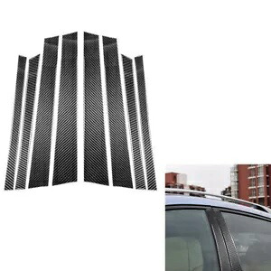 カーボンファイバーウィンドウ B ピラーカバー装飾高級トリム  X6 2014-2018- Carbon fiber window B-pillar cover decor luxury trim for  X6 2014-2018- 【並行輸入品】