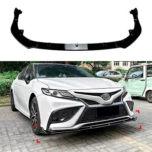 トヨタカムリ XV70 スポーツ 2021-2023 フロントバンパースプリッターリップ黒新- For Toyota Camry XV70 Sport 2021-2023 Front Bumper Splitter Lip Black New- 【並行輸入品】