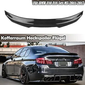 BMW F10 5 シリーズ M5 2011-17 4 ドア PSM リアスポイラーウイングリップカーボンスタイル- For BMW F10 5 Series M5 2011-17 4-Door PSM Rear Spoiler Wing Lip Carbon Style- 【並行輸入品】