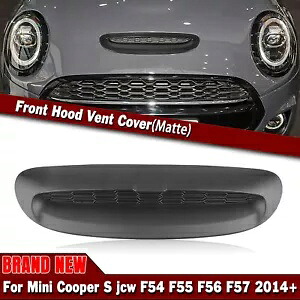 ミニクーパー S JCW F54 F55 F56 14-24 マットブラックフロントフードエアアウトレット 1x- For Mini Cooper S JCW F54 F55 F56 14-24 Matte Black Front Hoods Air Outlet 1x- 【並行輸入品】