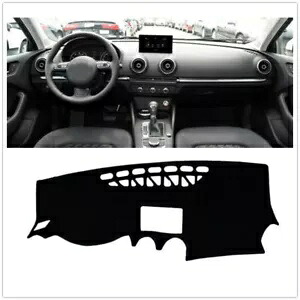 ダッシュボードカバーマット日焼け防止アウディ A3 2014-2017 ブラック- Dashboard cover mat sun protection for Audi A3 2014-2017 black- 【並行輸入品】