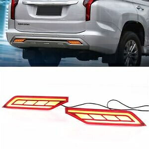 三菱パジェロ将軍 2018-2020 リアバンパーフォグランプランプ 2x- For Mitsubishi Pajero Shogun 2018-2020 rear bumper fog lights lamp 2x- 【並行輸入品】