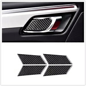 ブラック車内ハンドルシェルポルシェマカン 2014 2015-2022 4 個- Black car interior handle shell for Porsche Macan 2014 2015-2022 4PCS- 【並行輸入品】