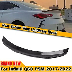リアスポイラー リアウイングスポイラー インフィニティ Q60 2017-2022 2018 シャイニーブラック- Rear Spoiler Rear Wing Spoiler for Infiniti Q60 2017-2022 2018 Shiny Black- 【並行輸入品】 40,755円