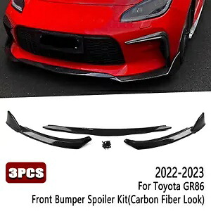 トヨタ GR86 2022-2023 炭素繊維光学車のフロントバンパースポイラーリップ- For Toyota GR86 2022-2023 Carbon Fiber Optics Car Front Bumper Spoiler Lip- 【並行輸入品】