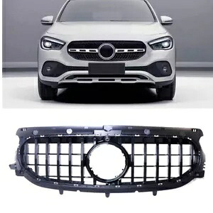 メルセデスベンツ GLA クラス 20-2023 フロントバンパーグリルラジエーターグリルブラック- For Mercedes-Benz GLA-Class 20-2023 Front Bumper Grille Radiator Grill Black- 【並行輸入品】