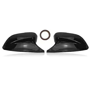 光沢のあるブラックサイドミラーカバー 2014-2023 インフィニティ Q50 Q60 QX30 Q70- Shiny Black Side Mirror Cover For 2014-2023 Infiniti Q50 Q60 QX30 Q70- 【並行輸入品】