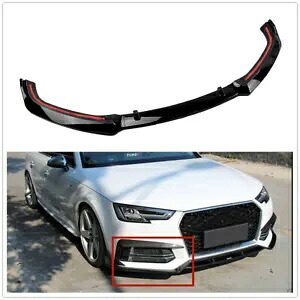 アウディ A4 B9 S4 セダン 2017-2019 フロントバンパースポイラースプリッターリップ新- For Audi A4 B9 S4 sedan 2017-2019 front bumper spoiler splitter lip new- 【並行輸入品】