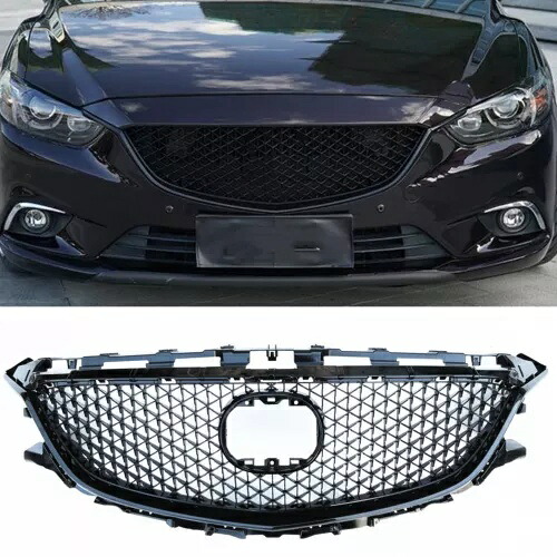 マツダ 6 2014 2015 2016 フロントバンパーグリル換気グリル 1x- For Mazda 6 2014 2015 2016 front bumper grille ventilation grille 1x- 【並行輸入品】