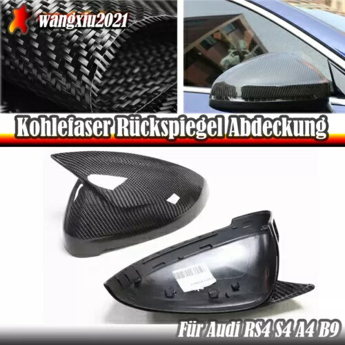 アウディ RS4 S4 A4 B9 車のサイドバックミラーカバーミラーキャップ新 2X- For Audi RS4 S4 A4 B9 car side rearview mirror cover mirror cap new 2X- 【並行輸入品】