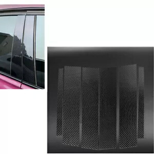 ベンツ C クラス W205 2014 + カーボンファイバーウィンドウ B C 列ステッカー- For Benz C class W205 2014 + carbon fiber window B C columns sticker- 【並行輸入品】
